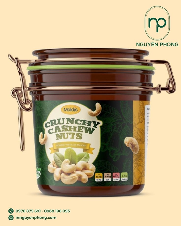 Mẫu logo ngũ cốc in tem nhãn